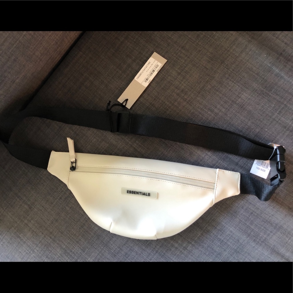 Essentials Off-White Coated Canvas Waist Bag